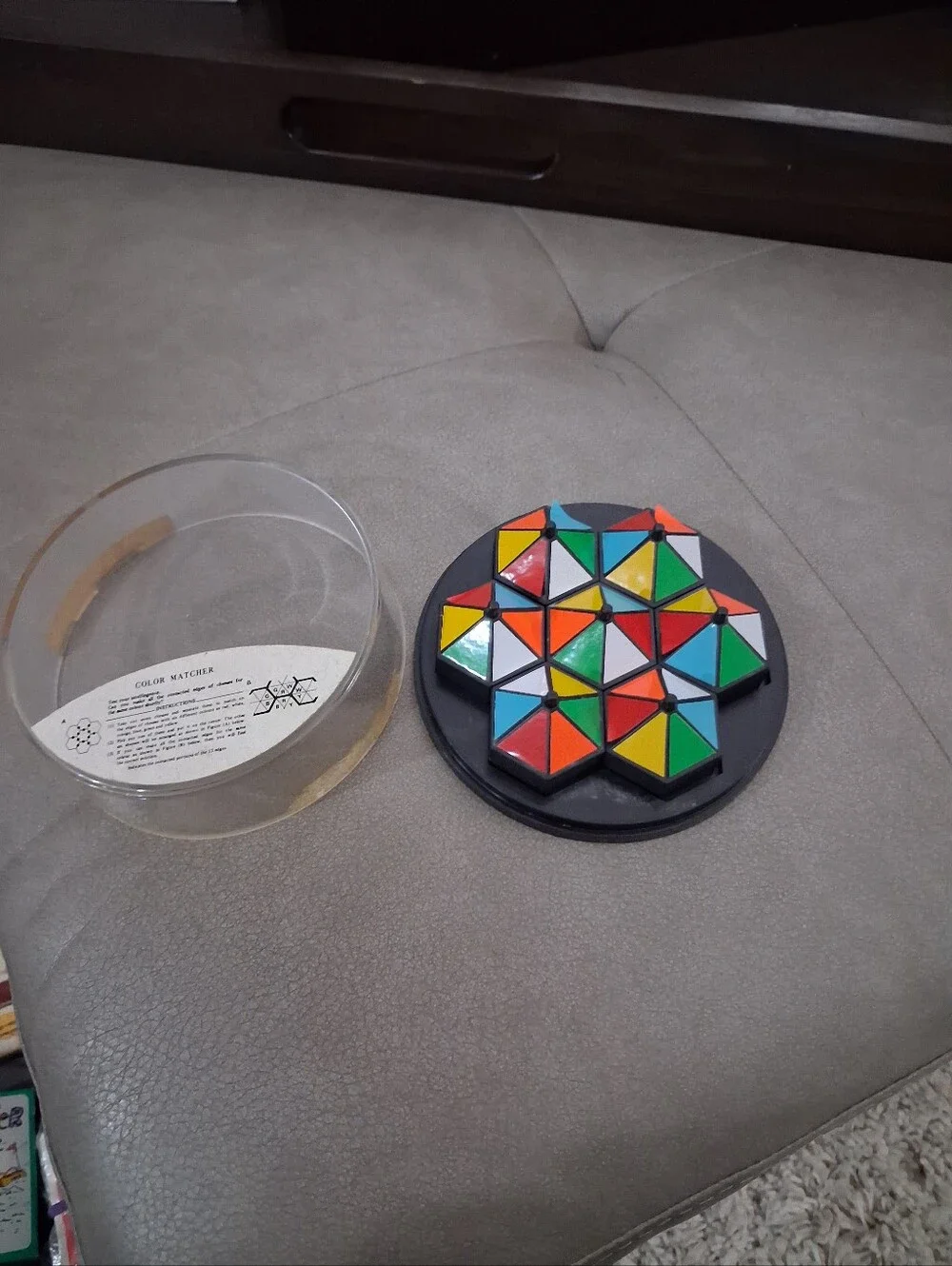 Vintage 1070's 80's Color Matcher Circus Seven Puzzler Brain Teaser